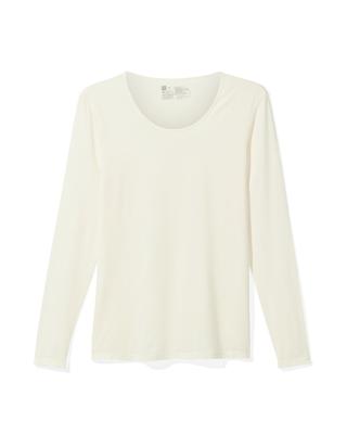 HEMA Dames temptech T-shirt lange mouw wit (wit)