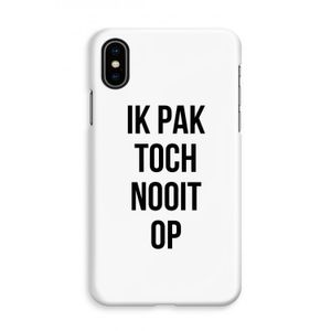Ik pak nooit op: iPhone X Volledig Geprint Hoesje