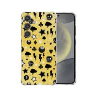 Samsung Galaxy S25 Hoesje - Punk Yellow TPU Antishock Samsung Galaxy S25 Hoesje - Punk Yellow TPU Antishock