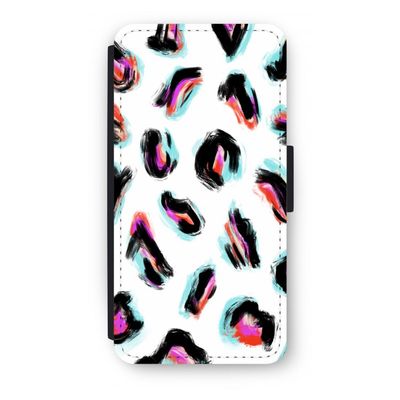Cheetah color: iPhone 8 Plus Flip Hoesje