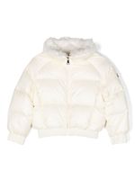 Moncler Enfant doudoune Glen en fourure artificielle - Tons neutres - thumbnail