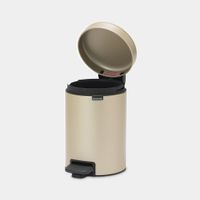 Brabantia NewIcon Treteimer 3 Liter 3 l Rond Champagne - thumbnail