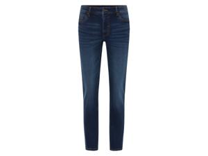 LIVERGY Heren jeans Slim Fit (50 (34/32), Donkerblauw)