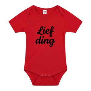 Lief ding cadeau baby rompertje rood jongen/meisje