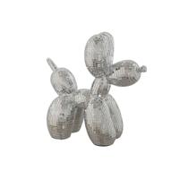 Decoratieve figuren Home ESPRIT Zilverkleurig Hond 26 x 12 x 26 cm