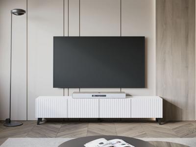 Tv-meubel FUKETTE 4 klapdeuren 190 cm wit