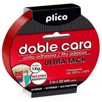 Dubbelzijdig plakband PLICO Ultra Tack Transparant