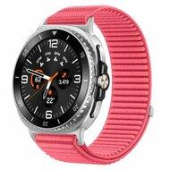 Nylon ribbelbandje - Roze - Samsung Galaxy Watch 8 Classic - 46mm Nylon ribbelbandje - Roze - Samsung Galaxy Watch 8 Classic - 46mm