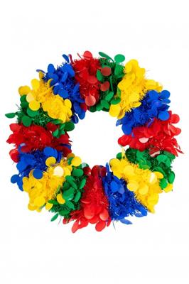 carnavalversiering deurkrans brandveilig