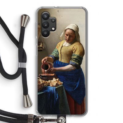 The Milkmaid: Samsung Galaxy A32 5G Transparant Hoesje met koord