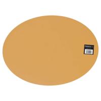 Mesapiu placemat lederlook camel ovaal 45x33 cm