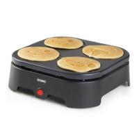 Domo DO8718P crepe maker 4 crêpe(s) 600 W Zwart