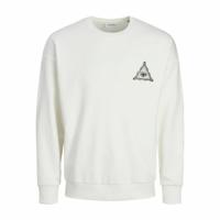 Herensweater zonder Capuchon Jack & Jones Jjmystic Wit Bruin - Maat: M