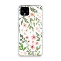 Botanical sweet flower heaven: Pixel 4 Transparant Hoesje