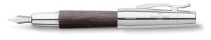 Vulpen Faber-Castell FC-148222 E-motion chroom/ zwart perenhout EF