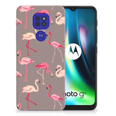Motorola Moto G9 Play | E7 Plus | TPU Hoesje | Flamingo