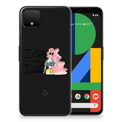 Google Pixel 4 XL Telefoonhoesje met Naam i Can Google Pixel 4 XL Telefoonhoesje met Naam i Can