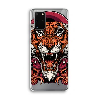 Tiger and Rattlesnakes: Samsung Galaxy S20 Plus Transparant Hoesje
