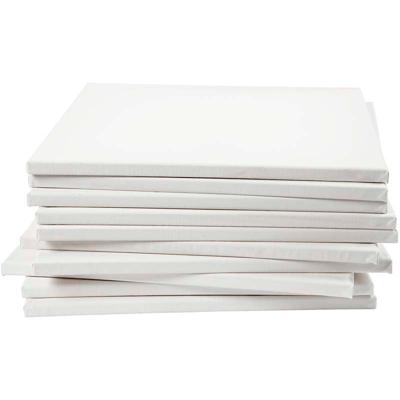 Creativ Company Gespannen canvas, d: 1,6 cm, afm 40x40 cm, 280 gr, wit, 40 stuk/ 1 doos