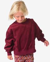HEMA Kinder sweater rib kort model wijnrood (wijnrood)