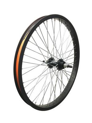HH Hzb achterwiel 20 inch etrto 406 bmx freestyle 48 spaaks 14mm as zwart