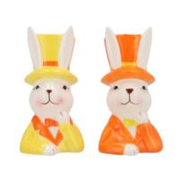 Vaas paashaas Easter Bunny 14 cm 2 assorti | 12 stuks