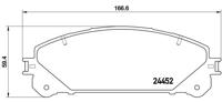 Remmenset, remschijf BREMBO, Remschijftype: Binnen geventileerd, Inbouwplaats: Vooras, u.a. für Lexus, Toyota