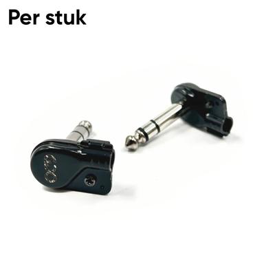 OCD Nano Plugs Haakse 6.3mm Jack Stereo - Per Stuk OCD Nano Plugs Haakse 6.3mm Jack Stereo - Per Stuk