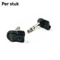 OCD Nano Plugs Haakse 6.3mm Jack Stereo - Per Stuk
