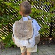 Rugzak Jollein Colourblock Naturel met naam Rugzak Jollein Colourblock Naturel met naam