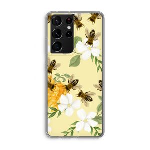 No flowers without bees: Samsung Galaxy S21 Ultra Transparant Hoesje