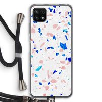 Terrazzo N°6: Samsung Galaxy A22 5G Transparant Hoesje met koord