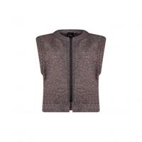 Poools - Bruin | Dames | Gilet | Bruin | 42 | regular | Kamst mode