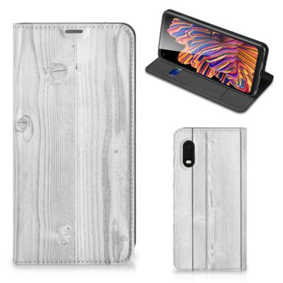 Samsung Xcover Pro Book | Wallet Case | White Wood