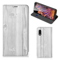 Samsung Xcover Pro Book | Wallet Case | White Wood
