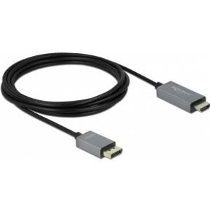 Delock 85930 Actieve DisplayPort 1.4 naar HDMI-kabel 4K 60 Hz (HDR) 3 m