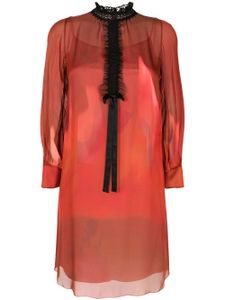 SHIATZY CHEN robe évasée à manches longues - Orange