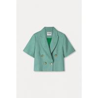 Pom Amsterdam - Groen | Dames | Blazer | Groen | 42 | regular | Kamst mode