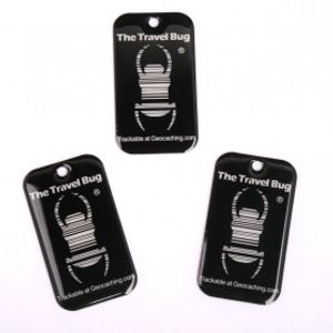 3 x QR Travel Bug® zwart