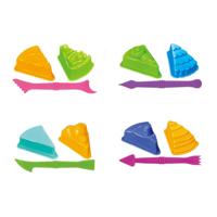 Kleiset met 2 Toetjesvormen en Tool - 3 Kleuren Klei