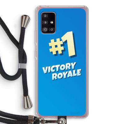 Victory Royale: Samsung Galaxy A51 5G Transparant Hoesje met koord
