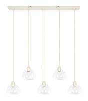 Light & Living Hanglamp 'Bisho' 5-lamps, kleur Crème