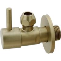 Hoekstopkraan Xellanz Minimal | 1/2"x3/8" of knel 10 mm | Geborsteld messing PVD