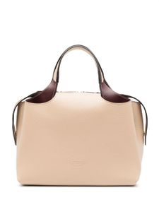 Tod's medium Boston leather tote bag - Tons neutres