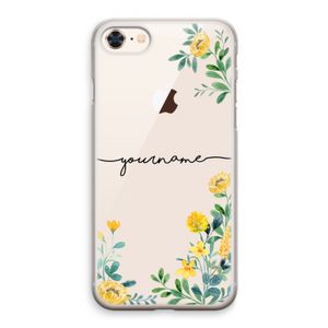 Gele bloemen: iPhone 8 Transparant Hoesje
