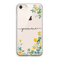 Gele bloemen: iPhone 8 Transparant Hoesje
