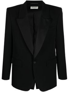 Saint Laurent blazer à simple boutonnage - Noir