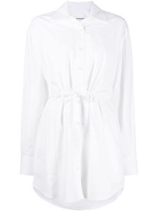 Alexander Wang robe-chemise en coton à effet superposé - Blanc