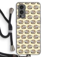 Slapende poes: OnePlus Nord 2 5G Transparant Hoesje met koord