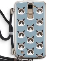 It's a Purrr Case: LG K10 (2016) Transparant Hoesje met koord